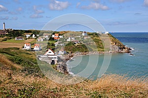 View of the Cap Gris Nez in Cote d`Opale, Pas-de-Calais, France photo