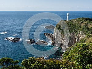 View of Cape Ashizuri Lighthouse in the morning