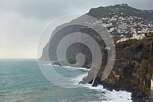 View of Cape GirÃ£o in Camara de Lobos, Madeira