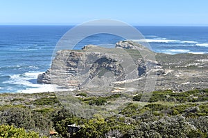 View of Cape of Good Hope from Cape Point in Cape Town on the Cape Peninsula Tour in South Africa