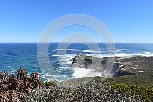 View of Cape of Good Hope from Cape Point in Cape Town on the Cape Peninsula Tour in South Africa