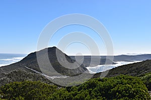 View of Cape of Good Hope from Cape Point in Cape Town on the Cape Peninsula Tour in South Africa