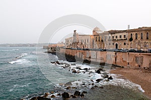 View on cape of the Ortigia island