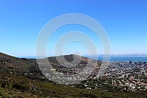 View of Cape Town in South Africa