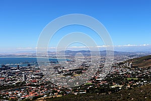 View of Cape Town in South Africa