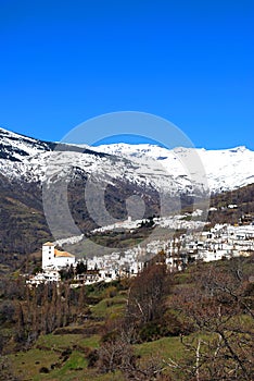 View of Capilera andf Bubion, Spain.