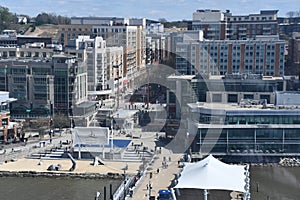 View from Capital Wheel at National Harbor in Oxon Hills, Maryland