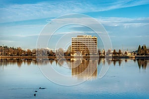 Landscape of a cold fall day