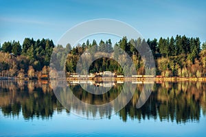 Landscape of a cold fall day