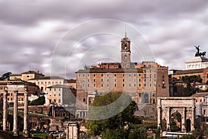 View of the Capitoline Hill and the Forum Romanum