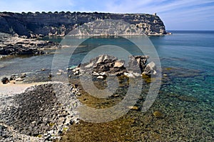 View of Capo Mannu coast