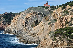 View of Capo Spartivento lighthouse