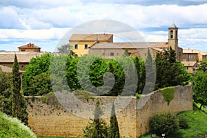 View of the Cappella della Croce di Giorno, Volterra, Tuscany, Italy photo