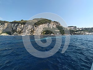 View of Capri Island in Italy