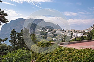 View of Capri Island in Italy