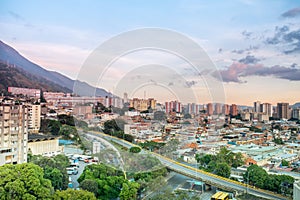 View of Caracas city from east side.