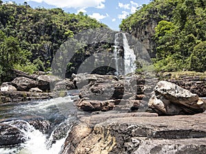 View of Caracol waterfall - Canela
