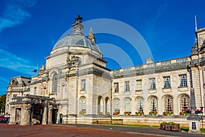 View of Cardiff City Hall in Wales