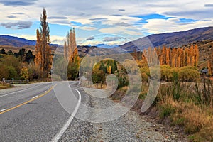 The Cardrona Valley, South Island, New Zealand, in autumn