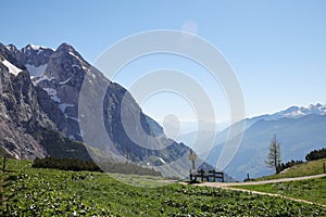 View from Carl von Stahl Haus, near Jenner mountain photo