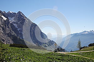 View from Carl von Stahl Haus, near Jenner mountain photo