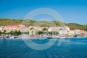 View of Carloforte, San Pietro Island, Sardinia, Italy.