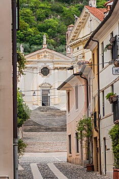 View of the Carmini Church in Marostica, Vicenza, Veneto, Italy, Europe photo