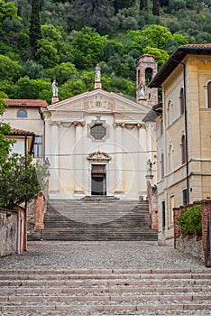 View of the Carmini Church in Marostica, Vicenza, Veneto, Italy, Europe photo