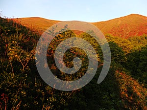 View of the Carpathian Mountains