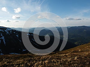View of the Carpathian Mountains