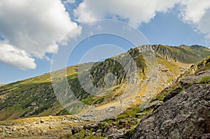 View from Carpathians the second-longest mountain range in Europe