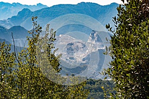 View of the Carrara Marble Quarries