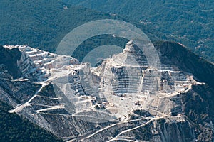 View of the Carrara Marble Quarries