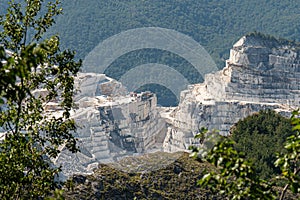 View of the Carrara Marble Quarries