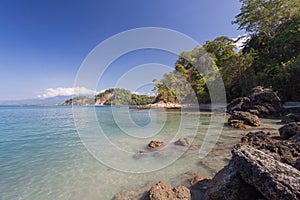 A view of the Carribean beach in Costa rica