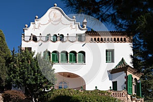 View of Casa Trias, Park GÃÂ¼ell, Barcelona, Spain