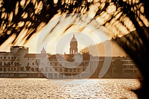 View of Casco Antiguo In Ciudad de Panama At Sunset