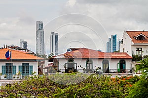 View of Casco Viejo Historic Center of Panama Ci