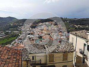 View of Casoli village in the province of Chieti, Abruzzo