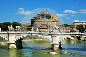 View of castel Sant' Angelo - Rome