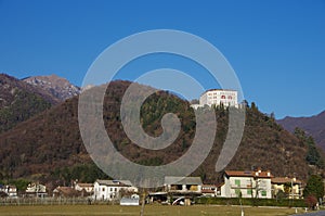 View of Castelbrando, once a feud of the Vittorio Veneto diocese