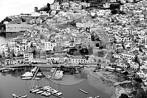 View of Castellamare del Golfo, city in Sicily