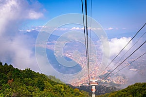 View of Castellammare di Stabia and Mount Vesuvius and the Bay of Naples, Naples Napoli