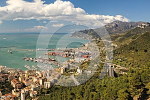 View from Castello di Arechi. Salerno. Italy