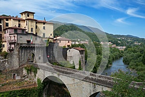 View of Castelnuovo di Garfagnana, Tuscany, Italy