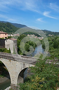 View of Castelnuovo di Garfagnana, Tuscany, Italy