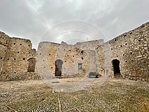 view of castle Caccamo, Palermo, Sicily, Italy