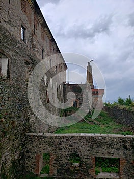 View from Castle in the city of Uzhgorod, Ukraine