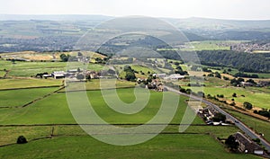 View from Castle Hil Huddersfield Fields