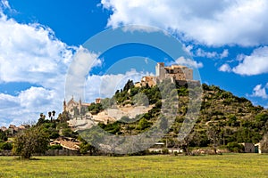 View of the castle hill of Arta, Mallorca photo